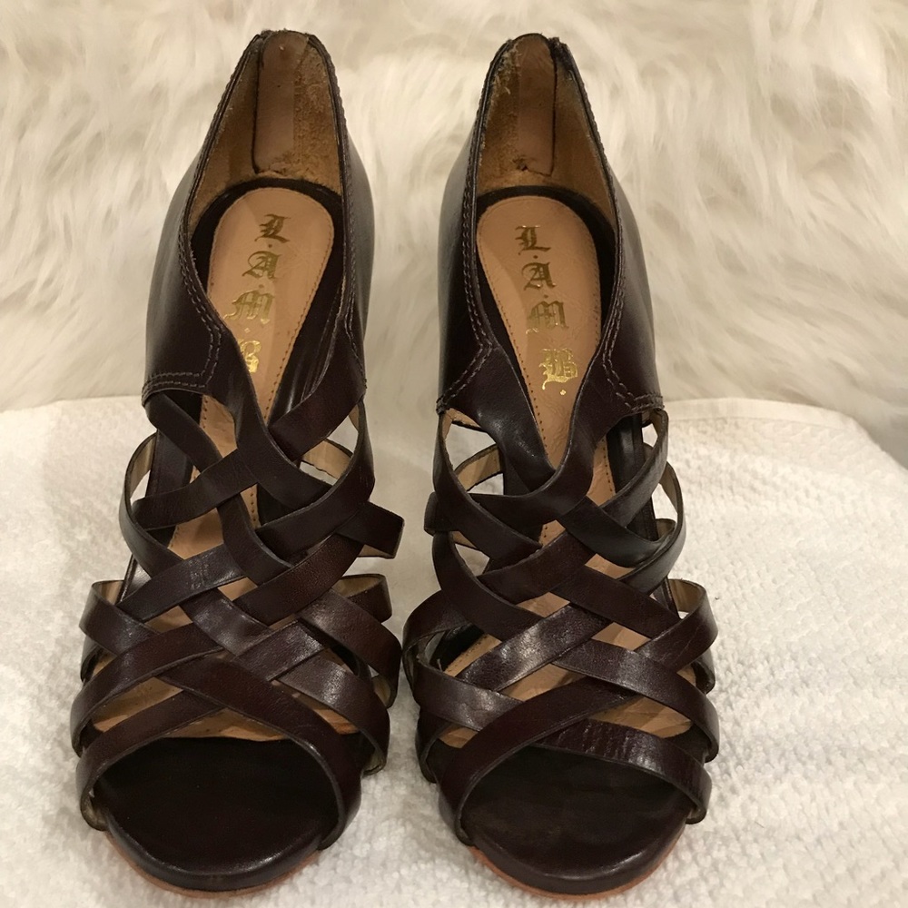 L.A.M.B. Gwen Stefani Tammy Strappy Bootie Heels